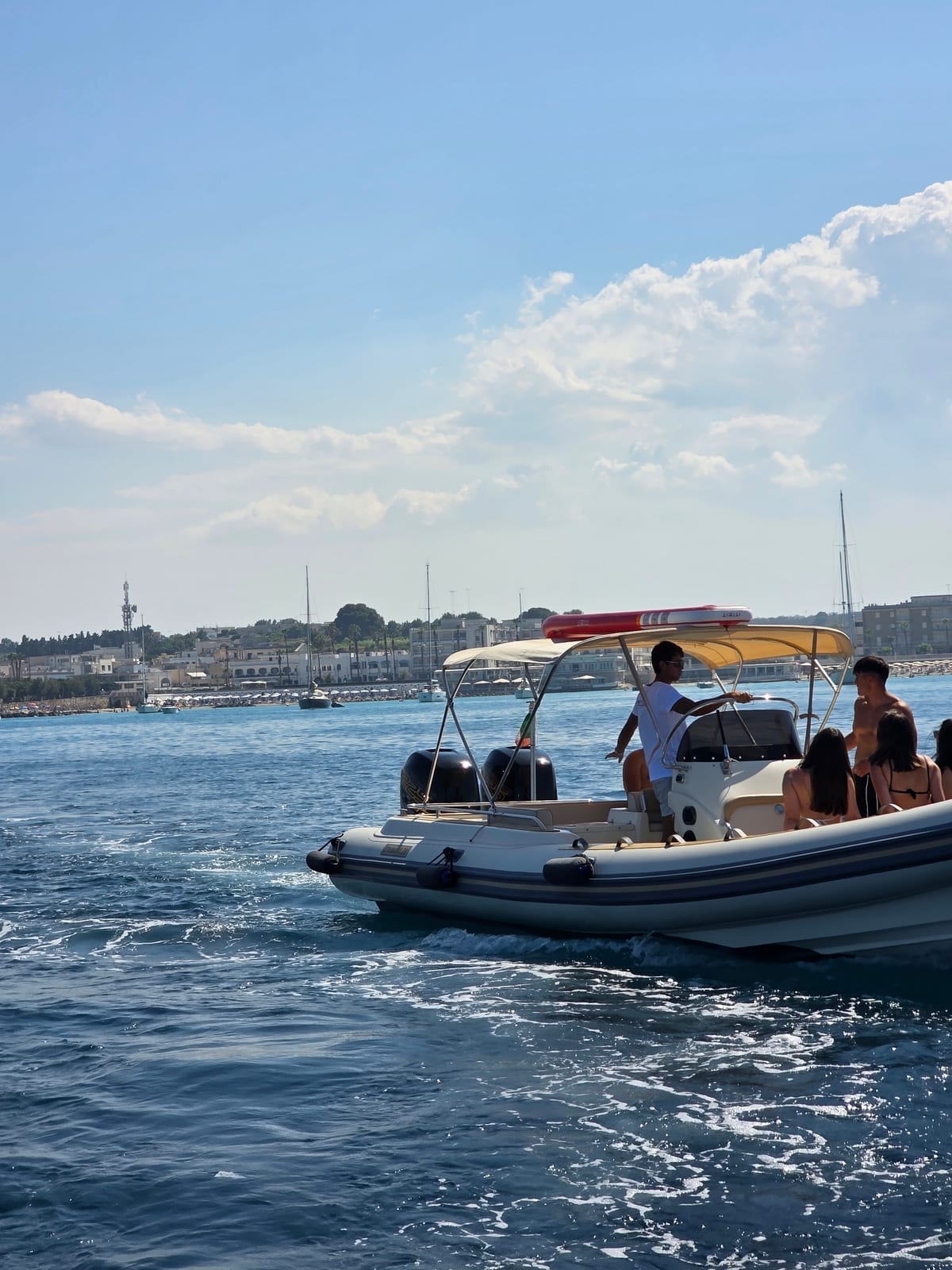 Coastal scenery of Otranto seen from the sea — North tour NTO Boat Tours