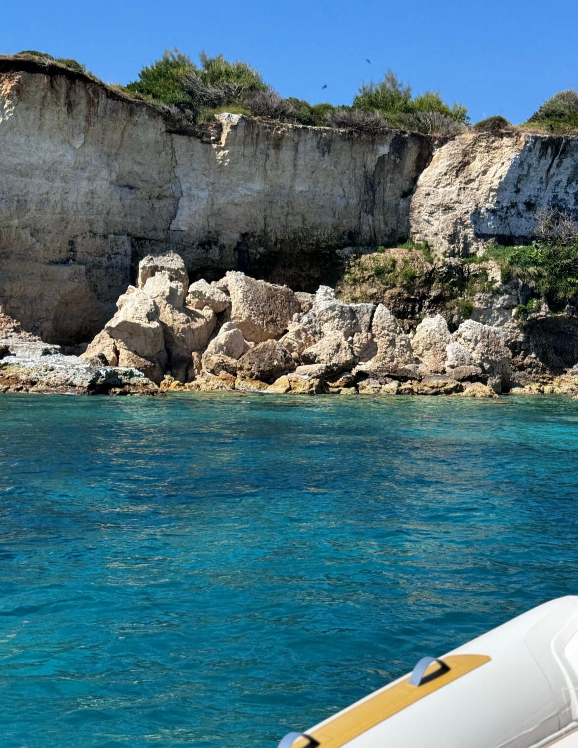 Coastal scenery of Otranto seen from the sea — North tour NTO Boat Tours