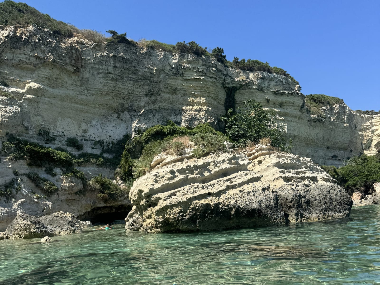 Coastal scenery of Otranto seen from the sea — North tour NTO Boat Tours